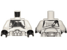 Torso SW Armor Clone Trooper Gunner with Black Panel and White Straps Pattern / White Arms / Black Hands
