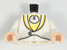Torso Tuxedo with Light Yellow and Light Orange Trim Pattern / White Arms / Light Nougat Hands