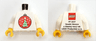 Torso Kladno with Christmas Tree Ornament on Front,  'PF 2017' and Lego Logo on Back Pattern / White Arms / Yellow Hands