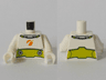 Torso Spacesuit with Lime Wide Belt Pattern / White Arms / White Hands