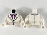 Torso Suit, Medium Lavender Shirt, White Tie Pattern / White Arms / White Hands