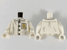 Torso Button Up Shirt, Gold Buttons and Gold Pattern on Left Side Pocket Pattern / White Arms / White Hands