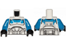 Torso SW Armor Clone Jet Trooper with Blue 501st Legion Markings Detailed Pattern (Clone Wars) / Blue Arms / Black Hands