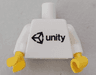 Torso Black Unity Logo Pattern / White Arms / Yellow Hands