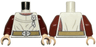 Torso Harry Potter Nurse's Dress, Light Bluish Gray Wrinkles, Dark Tan Belt, Silver Buckle and Watch Pattern / Dark Red Arms / Light Nougat Hands