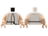 Torso Female Robe, Tied Belt Pattern / Light Nougat Arms / Light Nougat Hands