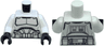 Torso SW Armor Clone Trooper with Black Belt and Dark Bluish Gray and Light Bluish Gray Markings Pattern / White Arms / Black Hands