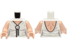 Torso Female Dress with Flower and Laces, Light Bluish Gray Creases, Light Nougat Neck and Back Pattern / Light Nougat Arms / Light Nougat Hands