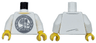 Torso Racing Shirt with Dark Bluish Gray Circle with Apple Tree, Stream, Cam, Valve and Spring, 'AFFALTERBACH' and AMG Logo, Yellow Neck Pattern / White Arms / Yellow Hands