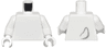 Torso with Dark Bluish Gray Dog Tail Outline on Back Pattern / White Arms / White Hands