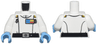 Torso SW Imperial Officer 19 Pattern (Admiral Thrawn) / White Arms / Medium Blue Hands