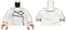 Torso SW Shirt Open Collar with Wrinkles on Front and Back, Light Nougat Neck Pattern / White Arms / Light Nougat Hands