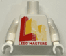 Torso with 'LEGO MASTERS' and Red and Yellow LEGO Masters Logo Pattern / White Arms / White Hands