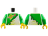Torso Spacesuit with Bright Green Panel with Slime, Classic Space Logo with Lime Z-Blob Dripping Planet with Eyes Pattern / Bright Green Arms / Yellow Hands