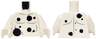 Torso Bare Chest with Black Spots, Dots and Dark Bluish Gray Muscles Outline and Wrinkles Pattern / White Arms / White Hands
