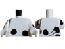 Torso with Black Dalmatian Spots and Tail Pattern / White Arms with Black Dalmatian Spots / White Hands