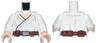 Torso SW Wrap-Around Tunic and Reddish Brown Utility Belt with Worn Buckle and Tool Clip Pattern / White Arms / Light Nougat Hands