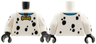 Torso Blue Collar with Gold Bone Tag, Black Spots Pattern / White Arms with Black Spots Pattern / Black Hands