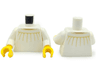 Torso Dress with Wide Collar and Tan Lines and Stitching Pattern (BAM) / White Arms / Yellow Hands