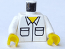 Torso Shirt with Pockets Pattern / White Arms / Yellow Hands