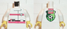 Torso Res-Q Orange Stripes, Soccer Logo on Back Pattern / White Arms / Yellow Hands