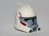 Minifigure, Headgear Helmet SW ARC Clone Trooper with Dark Red and Dark Bluish Gray Pattern