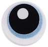 Tile, Round 1 x 1 with Eye with Metallic Light Blue Iris and Black Pupil Pattern