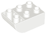 Duplo, Brick 2 x 3 Slope Curved Inverted