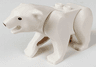 Bear with 2 Studs on Back with Black Eyes and Nose Pattern (Polar Bear)