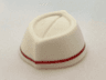 Minifigure, Headgear Cap, Butcher / Food Service with Red Stripe All Around Pattern
