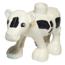 Duplo Cow Baby Calf, Walking, Black Spots, Eyes Squared