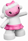 Duplo Sheep, Lamb Standing with Pink Bow and Pink Tu-Tu (Lambie)