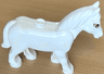 Duplo Horse with Movable Head with Black Eyes with Eyelashes Pattern