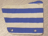 Cloth Sail 9 x 11, 3 Holes with Blue Stripes Pattern (from 6273)