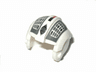 Minifigure, Headgear Helmet SW Rebel Pilot with White Grid on Dark Bluish Gray Pattern