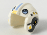 Minifigure, Headgear Helmet SW Rebel Pilot with Bright Light Blue Rebel Alliance Symbol and Dark Bluish Gray Sides Pattern