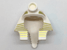 Minifigure, Headgear Headdress Mummy with Gold Stripes Pattern