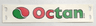 Plastic Rectangle 16 x 4 with Octan Logo Pattern