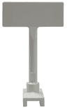 Road Sign Rectangle, Round Pole