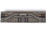 Tile 1 x 4 with SW Black, Copper, and Silver Circuitry Pattern