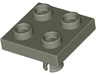 Plate, Modified 2 x 2 with Pin on Bottom