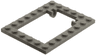 Plate, Modified 6 x 8 Trap Door Frame Horizontal