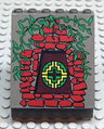 Panel 4 x 6 x 6 Sloped with Amazon Brick and Vines Pattern