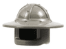 Minifigure, Headgear Helmet Castle Kettle Hat with Chin Guard and Broad Brim