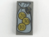 Tile 1 x 2 with HP Money Purse and Coins Pattern