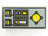 Tile 1 x 2 with Vehicle Control Panel Pattern