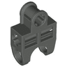 Technic, Axle Connector 2 x 3 with Ball Joint Socket - Open Sides, Angled Forks with Closed Axle Holes
