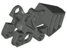 Bionicle Foot with Ball Joint Socket 3 x 6 x 2 1/3, Rounded Tops