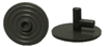 Minifigure, Shield Circular / Round Ridged Face with Stud