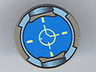 Tile, Round 2 x 2 with Blue Tracking Screen Pattern